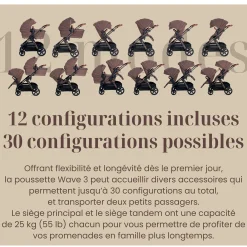 Wave 3 Stroller - Licorice