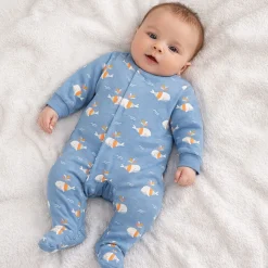Whales Magnetic Pajamas Premature-12m