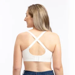 White Seamless Nursing Bra