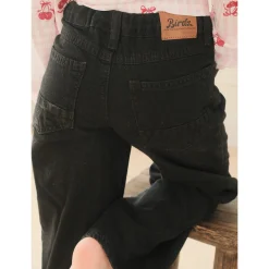 Wide Leg Black Denim 10-16y