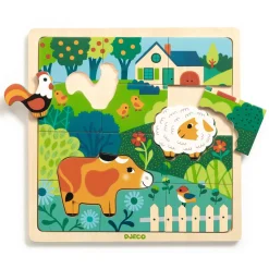 Wooden Puzzle Farm