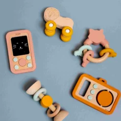 Wooden Silicone Baby Camera Mr. Lion