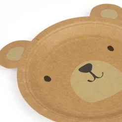 Woodland Bear Plates (8)