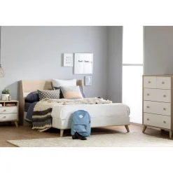 Yodi 5-Drawer Chest - Soft Elm and Pure White