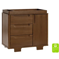 Yuzu 3-Drawer Changer Dresser - Natural Walnut