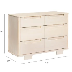 Yuzu 6-Drawer Dresser - Washed Natural