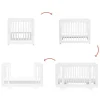 Yuzu 8-in-1 Convertible Crib - White