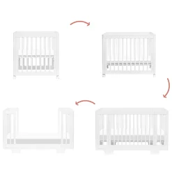 Yuzu 8-in-1 Convertible Crib - White