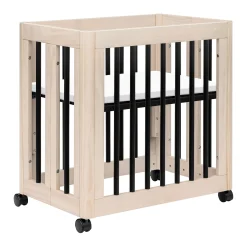 Yuzu 8-in-1 Convertible Crib - Washed Natural / Black