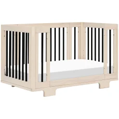 Yuzu 8-in-1 Convertible Crib - Washed Natural / Black