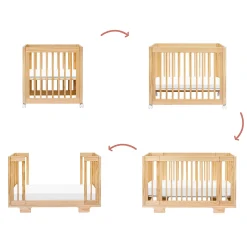 Yuzu 8-in-1 Convertible Crib - Natural