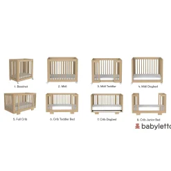 Yuzu 8-in-1 Convertible Crib - Natural