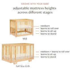 Yuzu 8-in-1 Convertible Crib - Natural