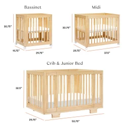 Yuzu 8-in-1 Convertible Crib - Natural