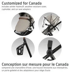 Zelia Luxe 5-in-1 Modular Travel System - New Hope Tan