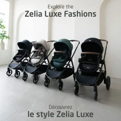 Zelia Luxe 5-in-1 Modular Travel System - Essential Green