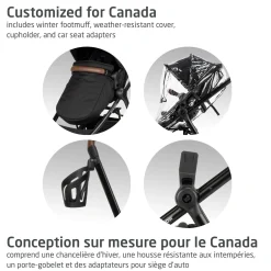 Zelia Luxe 5-in-1 Modular Travel System - Basalt Black