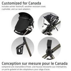 Zelia Luxe 5-in-1 Modular Travel System - New Hope Black